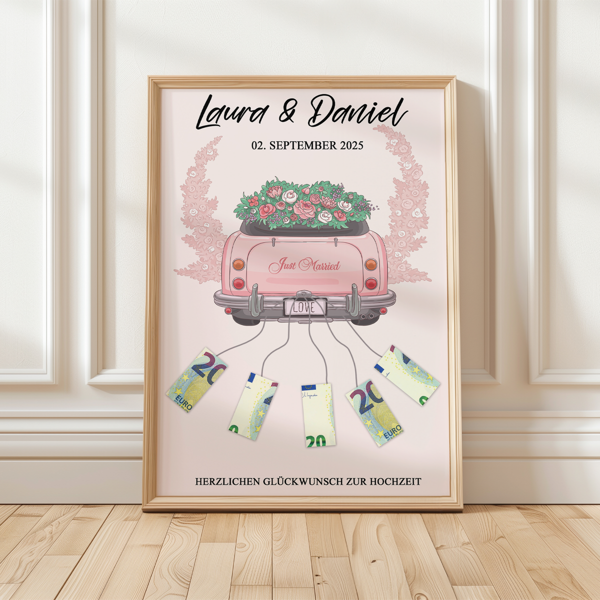 Hochzeit Geldgeschenk Personalisiert Hochzeitsgeschenk personalisierbar Brautpaar