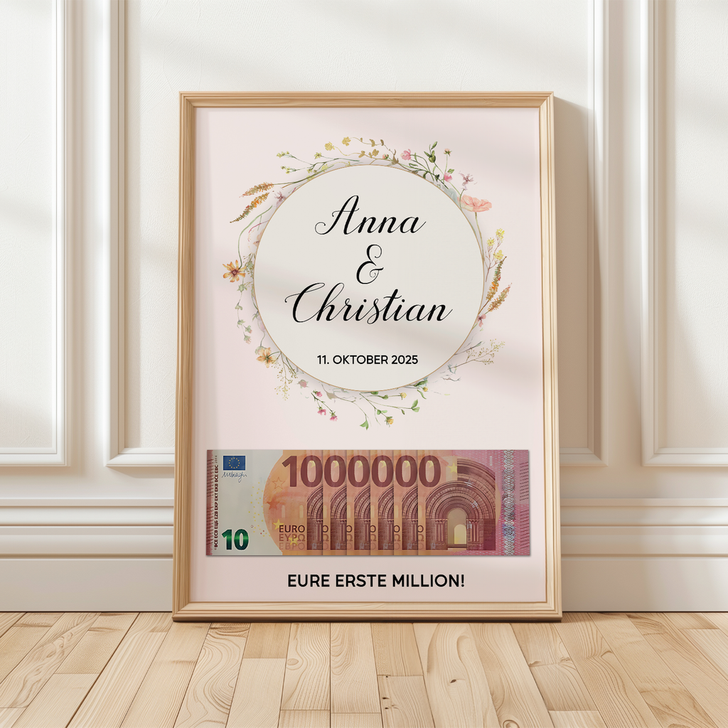 Hochzeitsgeschenk Personalisiert Geldgeschenk Hochzeit personalisierbar