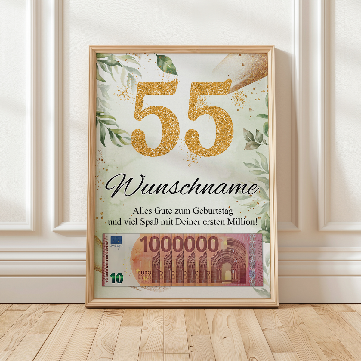 Personalisiertes Geschenk zum 55. Geburtstag Männer Frauen Geburtstagsgeschenk Geschenk