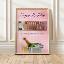 Laden Sie das Bild in den Galerie-Viewer, Geldgeschenk Geburtstag | erste Million | Lustiges Geburtstagsgeschenk Mann Frau Witzige Geschenkidee Geld kreativ verschenken
