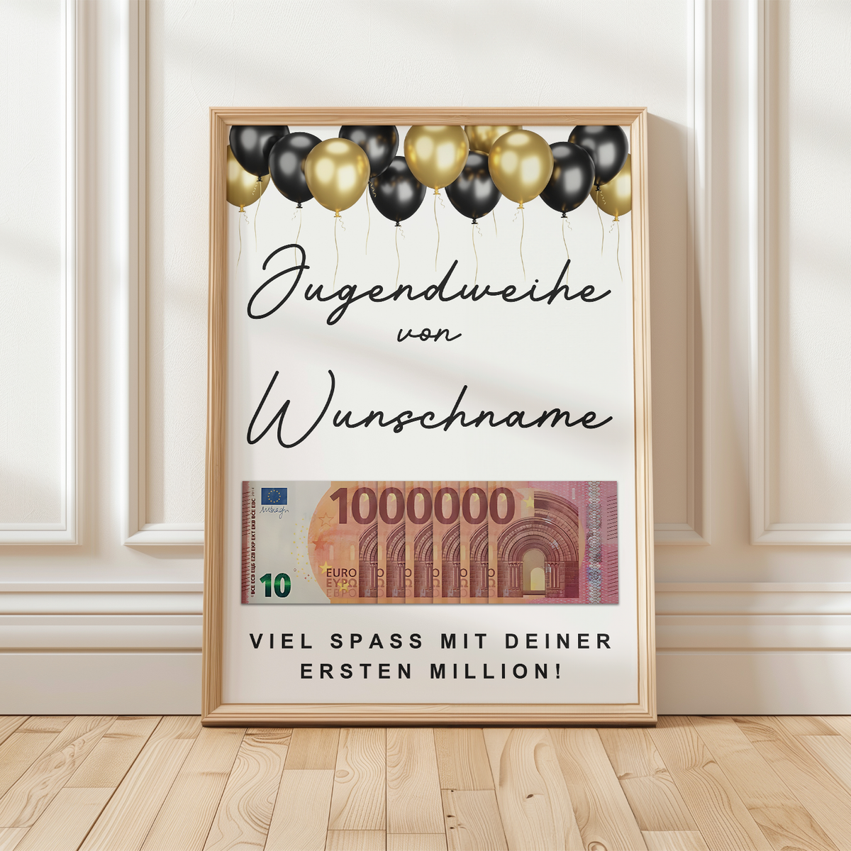 Personalisiertes Geldgeschenk zur Jugendweihe Geschenkidee Jugendweihe
