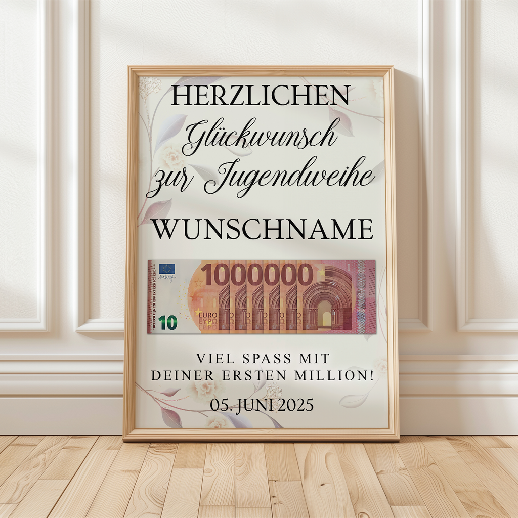 Jugendweihe Geldgeschenk Personalisiert Geschenkidee