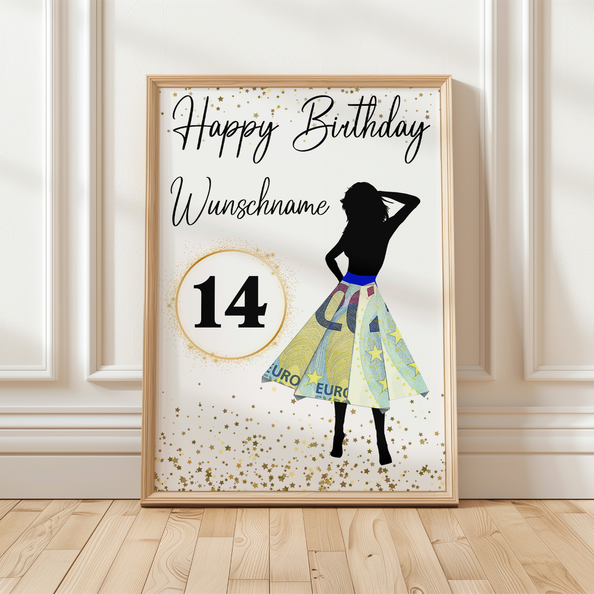 14. Geburtstag Geldgeschenk Personalisiert Frauen Geburtstagsgeschenk Geld Geschenk personalisierbar