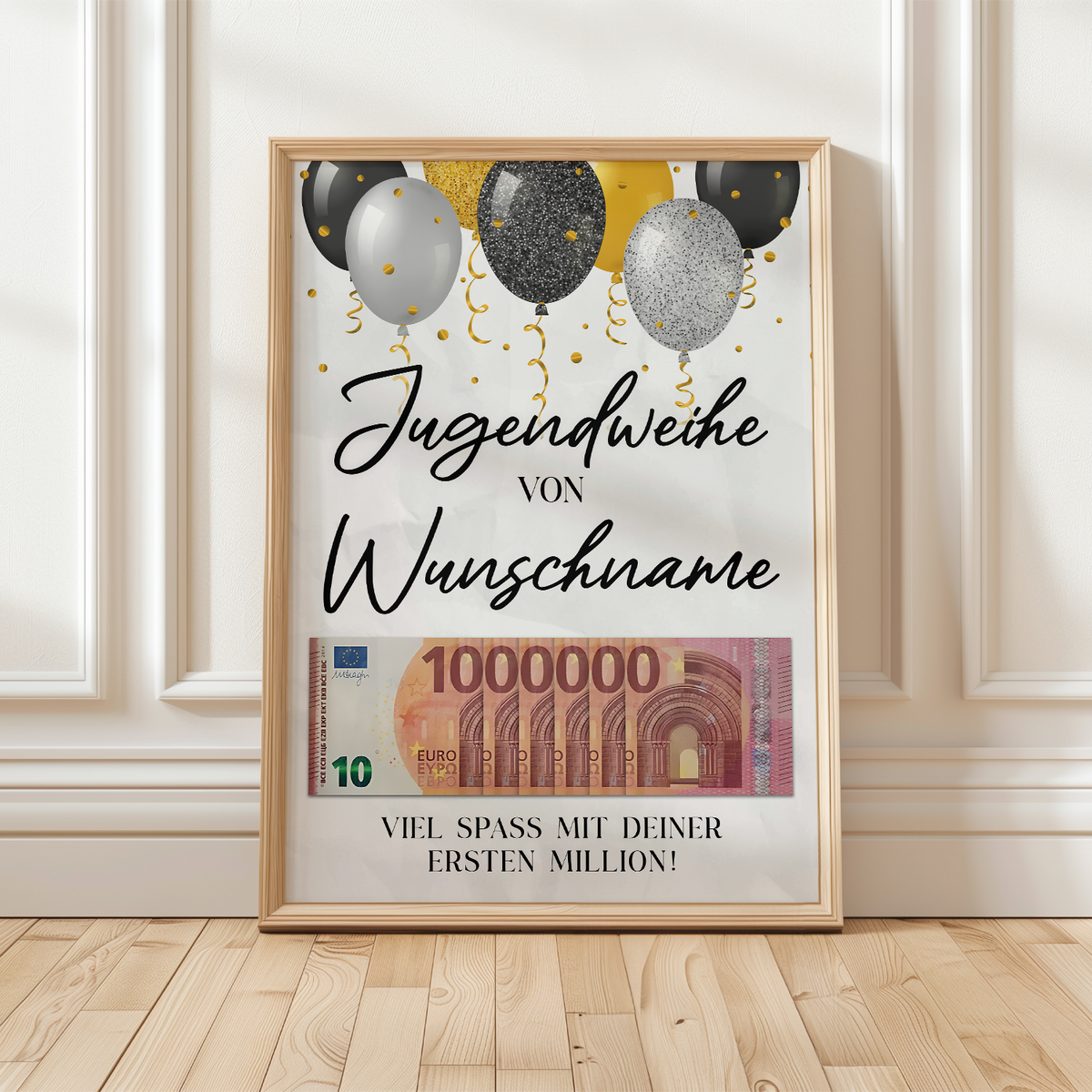 Personalisiertes Geldgeschenk zur Jugendweihe Geschenkidee Jugendweihe Karte