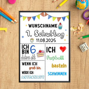 Geschenk zum Schulanfang Personalisiert Schulkind Geschenkidee Schulanfänger