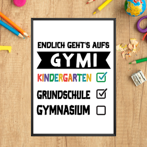 Grundschulabschluss Geschenk Schulstart Gymnasium 5. Klasse