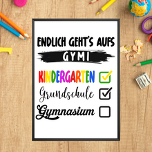 Laden Sie das Bild in den Galerie-Viewer, Grundschulabschluss Geschenkidee Schulstart Gymnasium 5. Klasse
