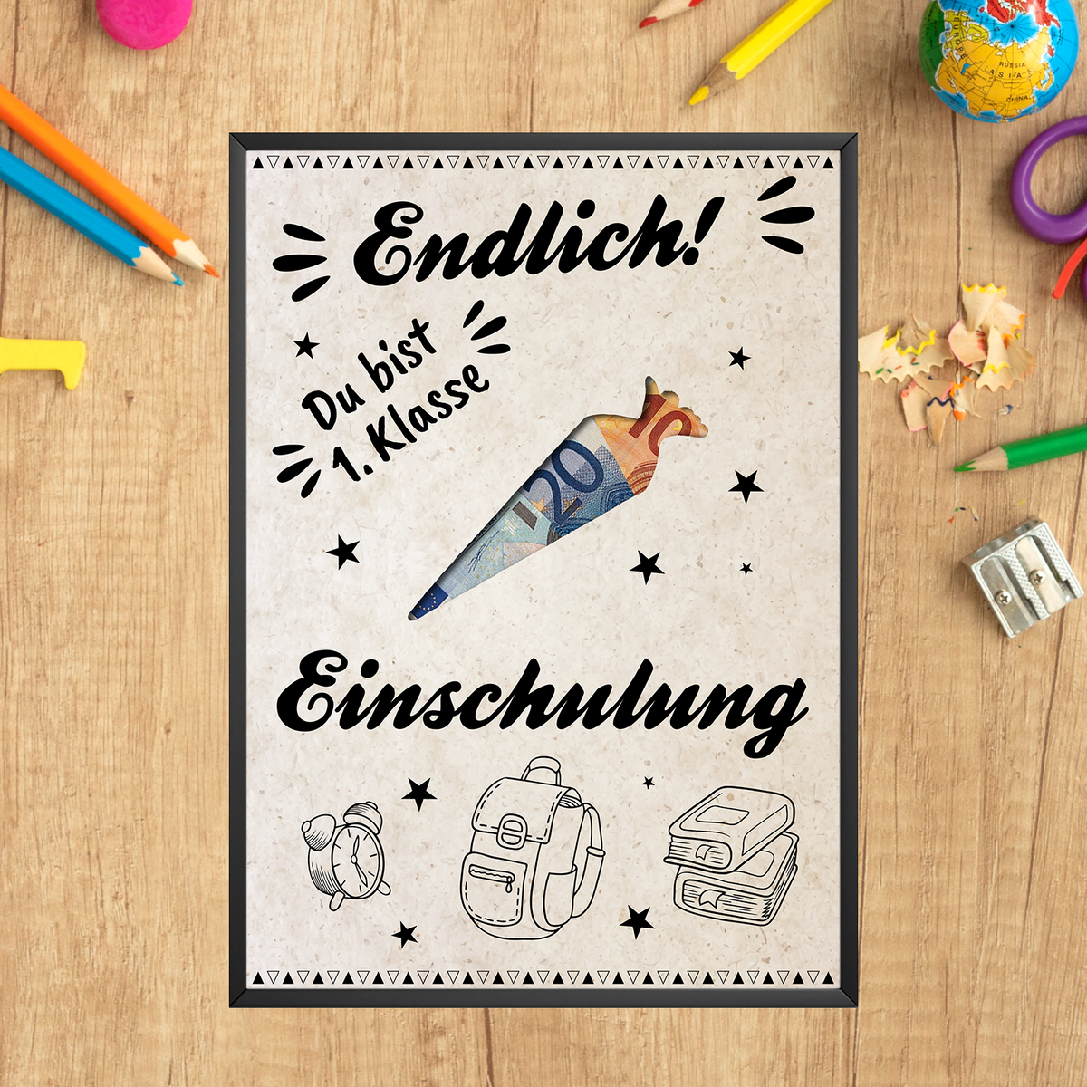 Einschulung Geldgeschenk Schulanfang Geschenk zum Schulstart Schultüte