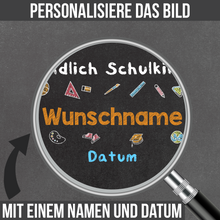 Laden Sie das Bild in den Galerie-Viewer, Einschulung Personalisiertes Geschenk zum Schulanfang Deko Poster Erster Schultag Schulkind
