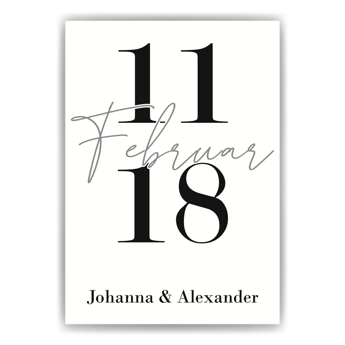 Jahrestag Poster Personalisiert Datum Namen Partner Geschenk zur Hochzeit Paare Verlobte