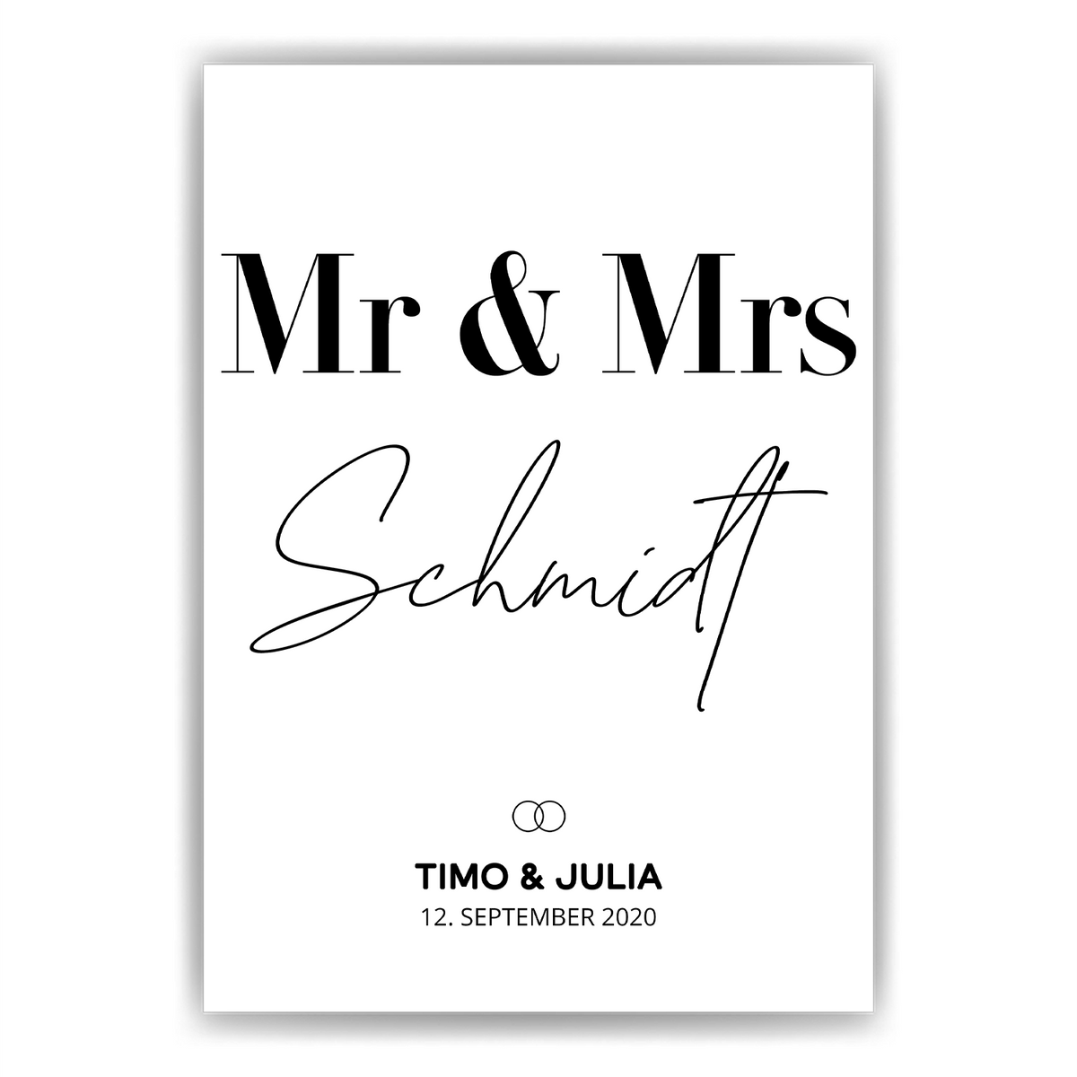 MR & MRS Hochzeitsposter Personalisiert MR & MR gleichgeschlechtliche Paare MRS & MRS Ehe Hochzeitstag