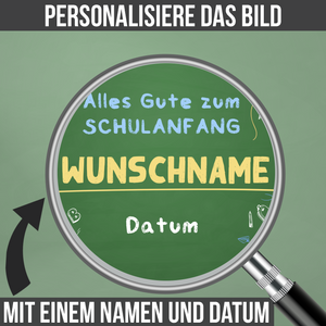 Personalisiertes Schulanfang Poster Geschenkidee Erster Schultag Schulkind Geschenk zur Einschulung