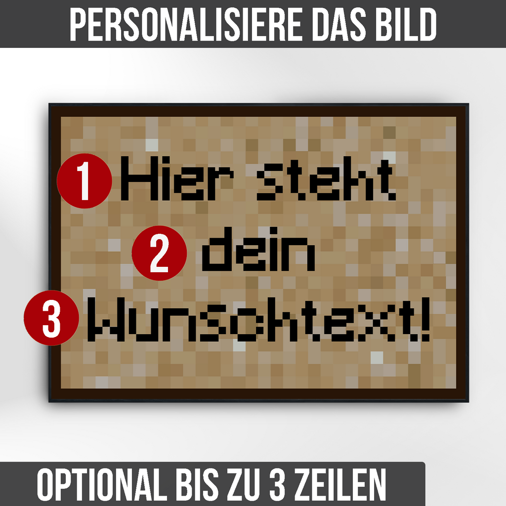 Personalisierbares Zocker Poster Gaming Wandbild Jungen Kinderzimmer Gamer Geschenk Zimmer Deko