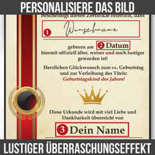 Laden Sie das Bild in den Galerie-Viewer, 34. Geburtstag Geschenk personalisierte Urkunde | Jahrgang 1990 Geschenkidee
