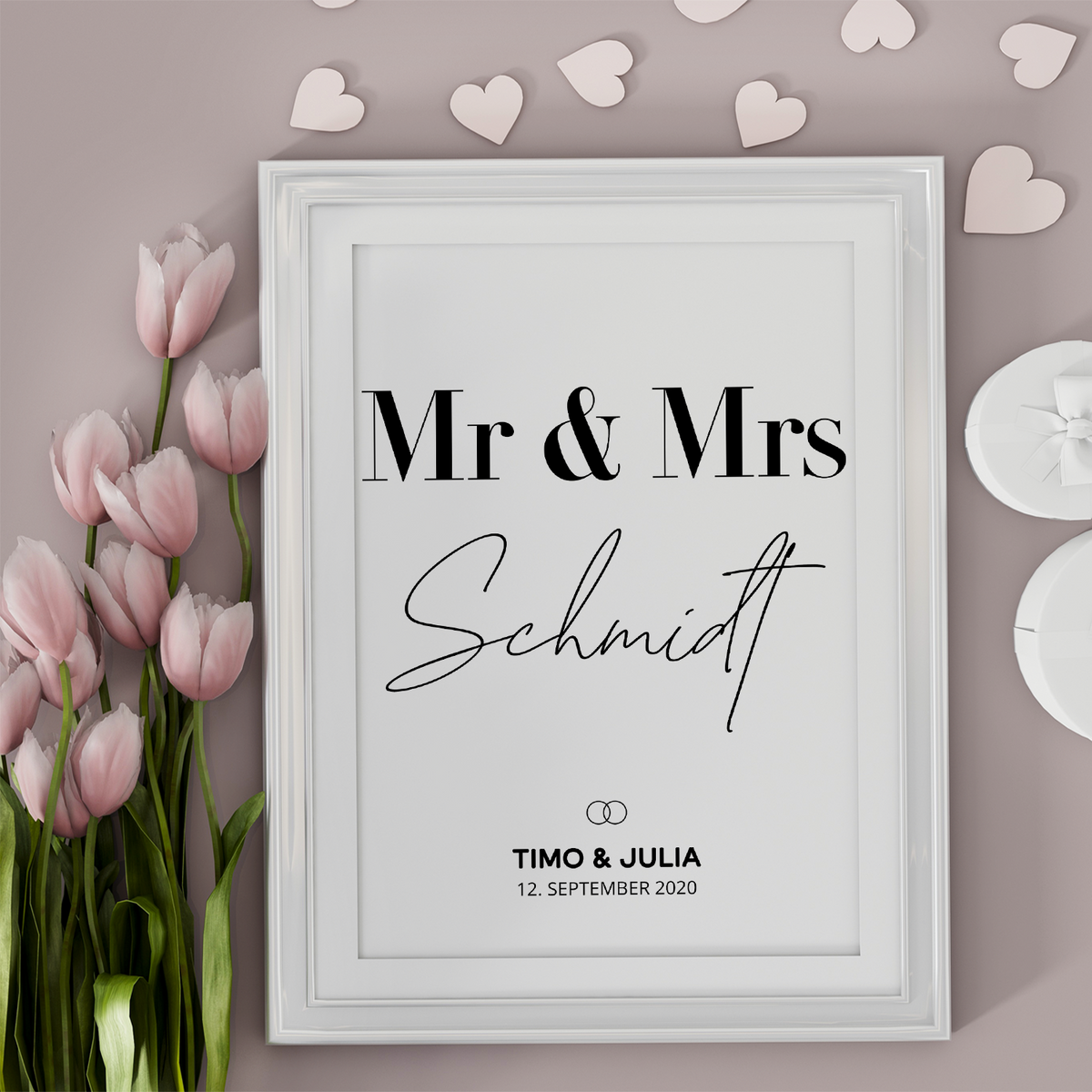 MR & MRS Hochzeitsposter Personalisiert MR & MR gleichgeschlechtliche Paare MRS & MRS Ehe Hochzeitstag