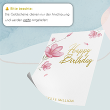Laden Sie das Bild in den Galerie-Viewer, Geldgeschenk Geburtstag Frau Lustiges Geschenk Freundin - Deine erste Million
