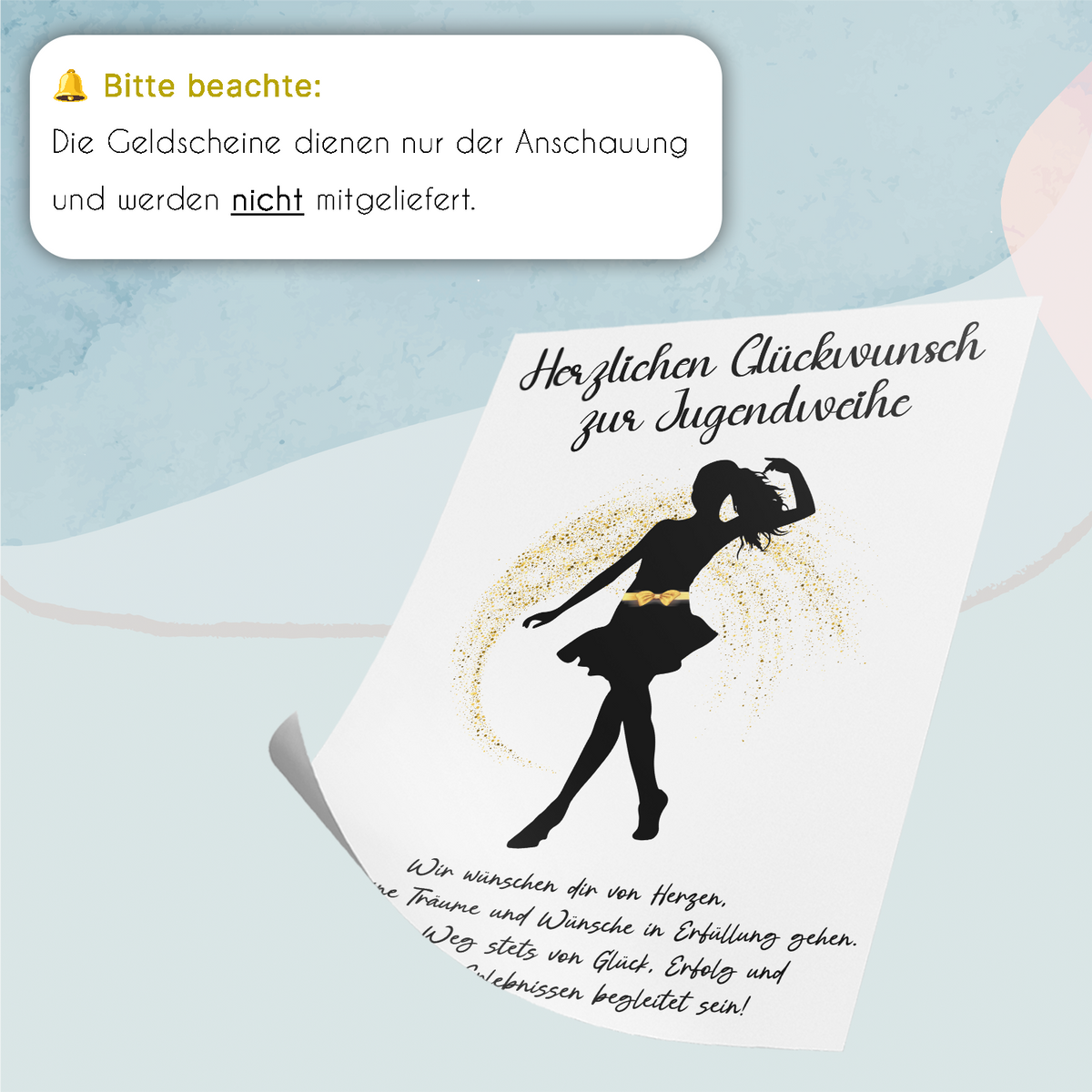 Geldgeschenk Jugendweihe Geschenk Mädchen Geldgeschenk Jugendweihe Karte Deko