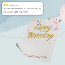 Laden Sie das Bild in den Galerie-Viewer, Geldgeschenk Geburtstag Frau | Deine erste Million | Lustiges Geburtstagsgeschenk Freundin Witzige Geschenkidee Damen Geld kreativ verschenken Mädchen
