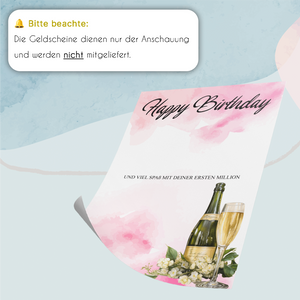 Geldgeschenk Geburtstag Lustiges Geburtstagsgeschenk Mann Frau Witzige Geschenkidee - Deine erste Million