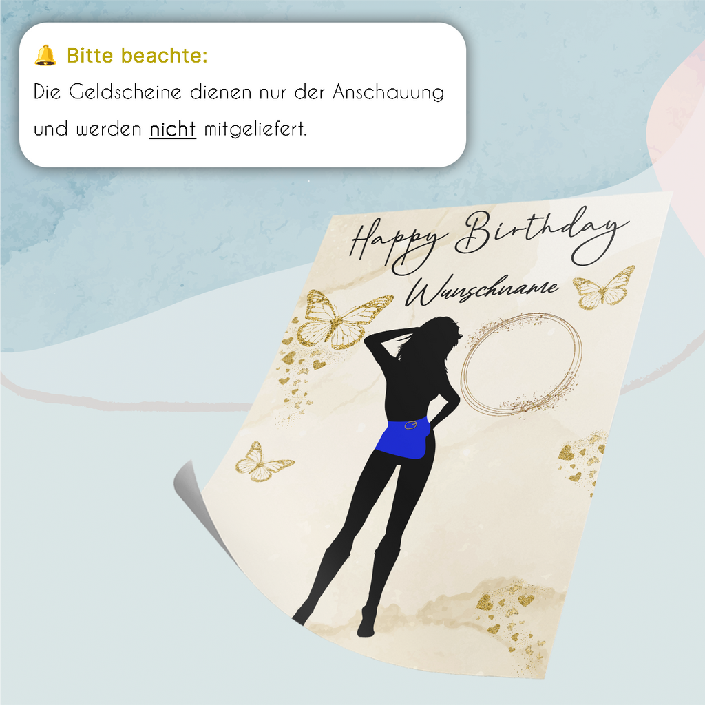 45. Geburtstag Geldgeschenk Personalisiert Frauen Geburtstagsgeschenk Geschenkidee personalisierbar