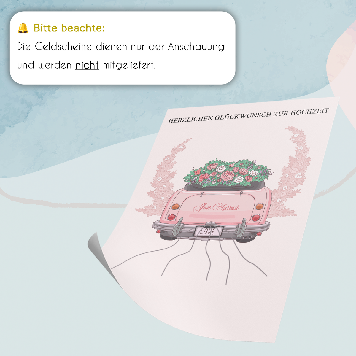 Geldgeschenk Hochzeit Geschenk Brautpaar Hochzeitsgeschenk Geld