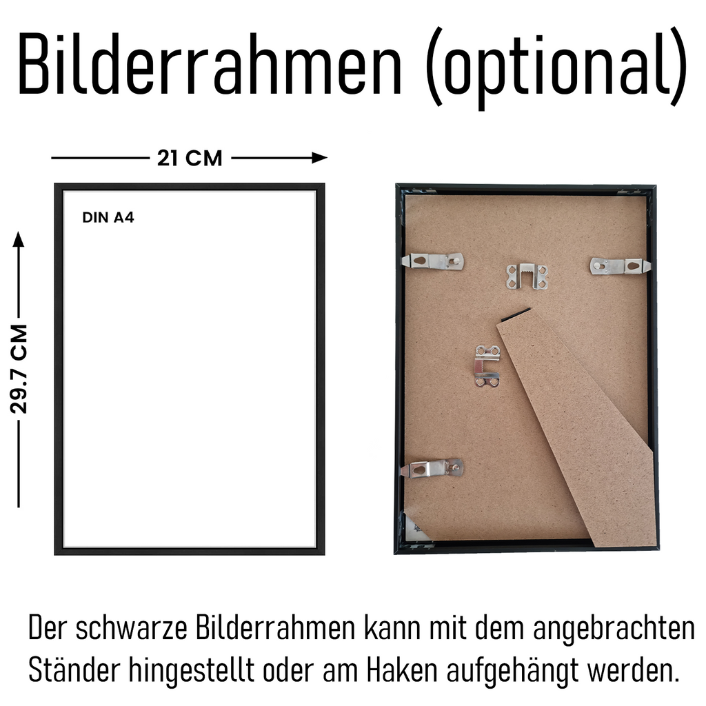 Personalisiertes Eid Mubarak Poster – Orientalisches Wandbild mit Mond & Sternen – Festliche Dekoration zum Zuckerfest