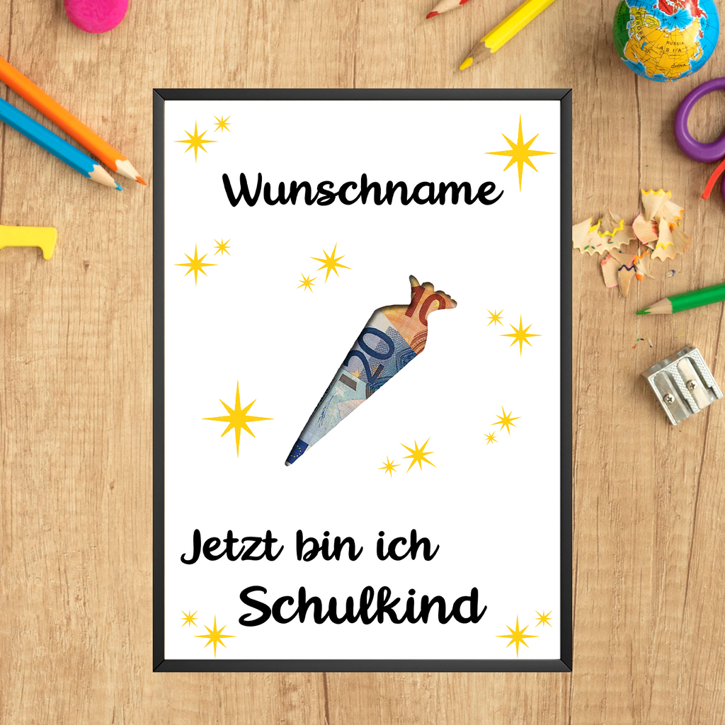 Einschulung Personalisiertes Geldgeschenk Schultüte Schulanfang Geschenk