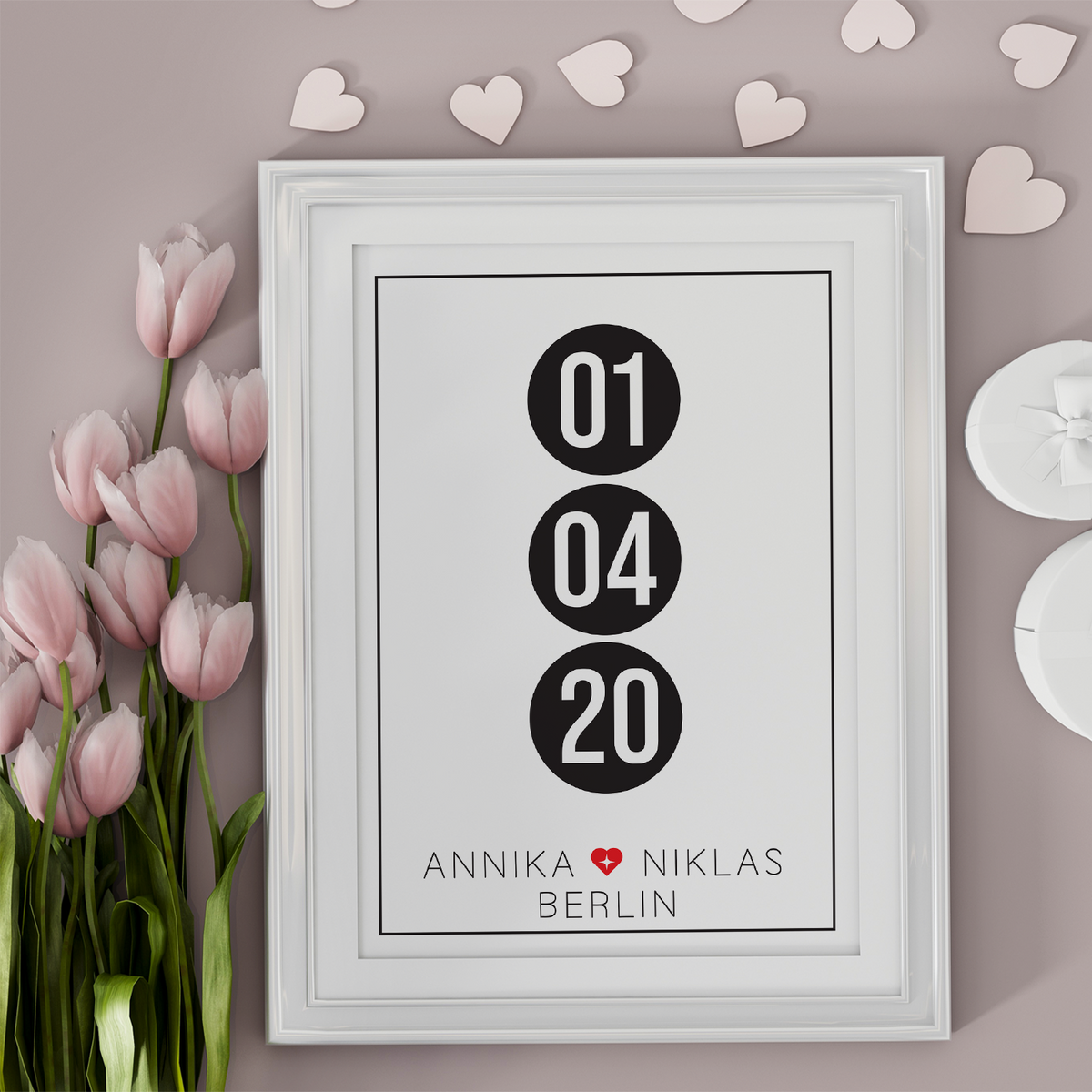 Partner Poster Personalisiert Datum Namen Ort Jahrestag Geschenk zum Hochzeitstag Poster für Paare Verlobte Hochzeitsgeschenk