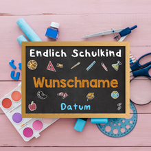 Laden Sie das Bild in den Galerie-Viewer, Einschulung Personalisiertes Geschenk zum Schulanfang Deko Poster Erster Schultag Schulkind
