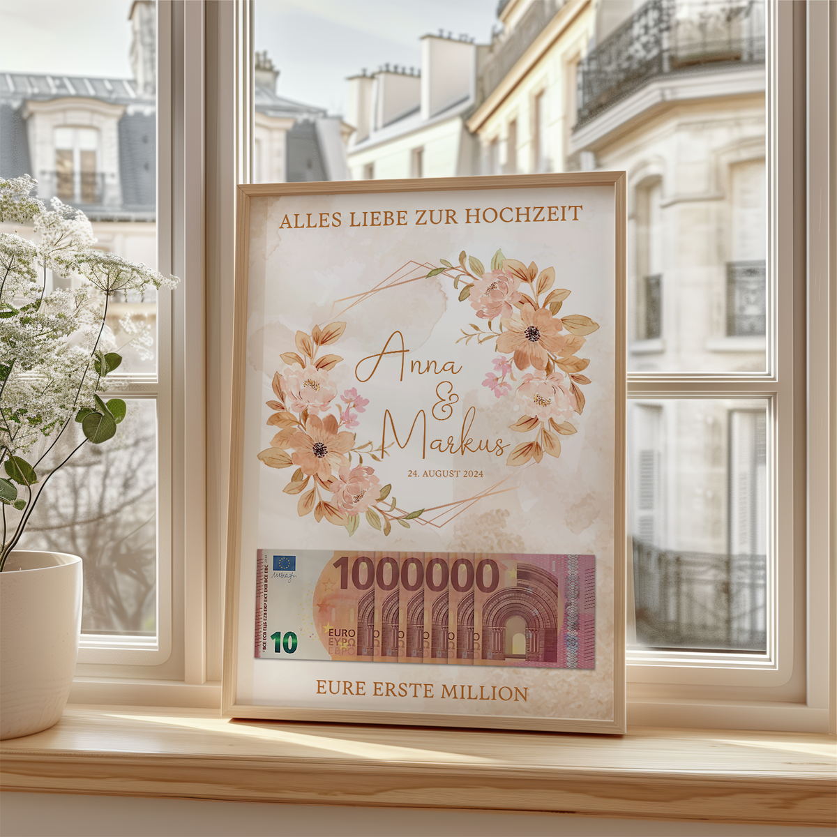 Geldgeschenk Personalisiertes Hochzeitsgeschenk für Brautpaar Hochzeit Geld kreativ verschenken