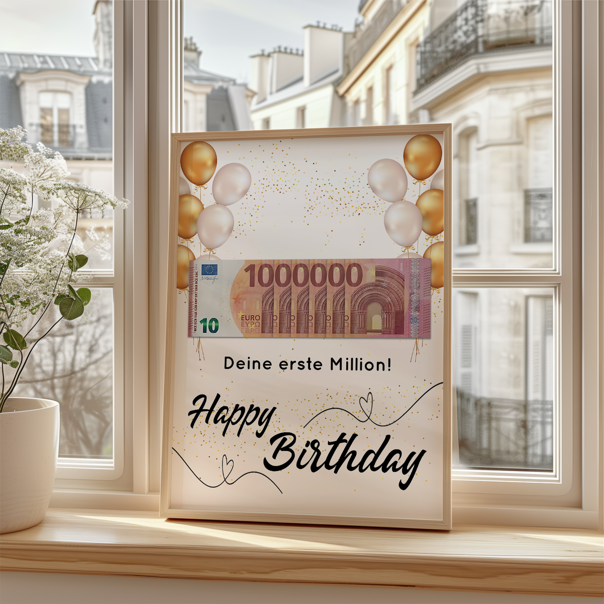 Geldgeschenk Geburtstag Männer Frauen Lustige Geschenkidee  - Deine erste Million