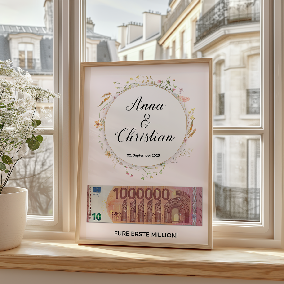 Personalisiertes Hochzeitsgeschenk Geldgeschenk Brautpaar Hochzeit