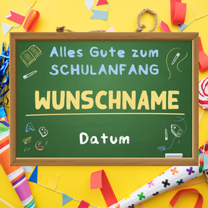 Personalisiertes Schulanfang Poster Geschenkidee Erster Schultag Schulkind Geschenk zur Einschulung