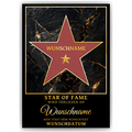 Personalisiertes Star of Fame Poster – Hollywood Stern mit Name – Wunschtext & Datum – Geschenkidee Geburtstag, Jubiläum, Auszeichnung