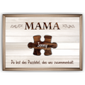 Personalisiertes Poster für Mama – Puzzle Optik mit Namen – Familien Wandbild – Geschenk für Mutter, Muttertag, Weihnachten