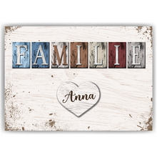 Laden Sie das Bild in den Galerie-Viewer, Poster Familie Personalisiert mit Namen - personalisierte Geschenke zum Einzug Hausbau Wohnung Einzugsgeschenk Bild Familie Geschenk für Familie, Eltern, Mama &amp; Papa
