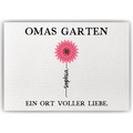 Personalisiertes Oma Poster „Omas Garten“ – Blumenposter mit Namen – Geschenk für Oma, Familienposter personalisiert, Wandbild Oma