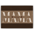 Personalisiertes Mama Poster mit Namen – Holzoptik Wandbild – Geschenk für Mama, Muttertag Geschenk, Familienposter personalisiert