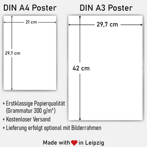 LOVE Partner Poster Personalisiert mit Namen & Datum Geschenk Valentinstag Hochzeit