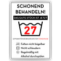 Personalisiertes Geschenk zum 27. Geburtstag Frau Mann Wäsche Lustige Geschenkidee 27 Jahre Geburtstagskarte Witzige Party Deko