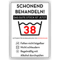Schonend behandeln 38 Poster – lustiges Geschenk zum 38. Geburtstag, personalisiert mit Name