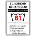 Personalisiertes Geschenk zum 61. Geburtstag Frau Mann Wäsche Lustige Geschenkidee 61 Jahre Geburtstagskarte Witzige Party Deko