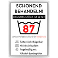 Personalisiertes Geschenk zum 87. Geburtstag Frau Mann Wäsche Lustige Geschenkidee 87 Jahre Geburtstagskarte Witzige Party Deko