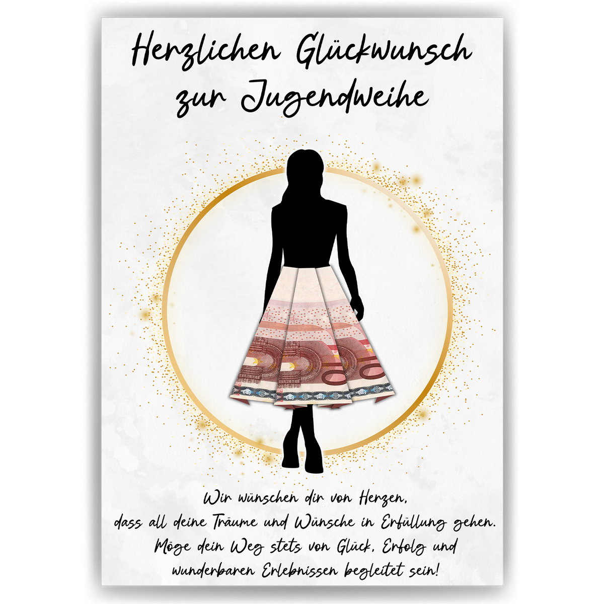 Geldgeschenk zur Jugendweihe Geschenkidee Mädchen Jugendweihe Spruch Geldgeschenk Jugendweihe Karte Deko