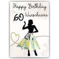 Geldgeschenk zum 60. Geburtstag Personalisiert Frauen Geburtstagsgeschenk Freundin Geld Geschenkidee