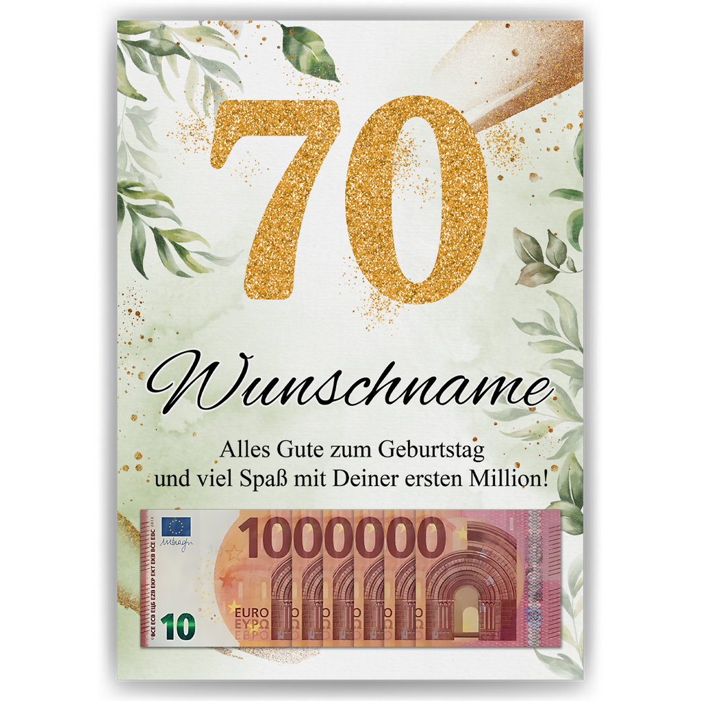 Personalisiertes Geschenk zum 70. Geburtstag Männer Frauen Geburtstagsgeschenk Geschenk