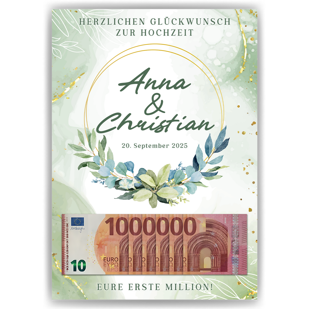 Hochzeitsgeschenk Personalisiert Geldgeschenk Brautpaar Hochzeit Geld verschenken