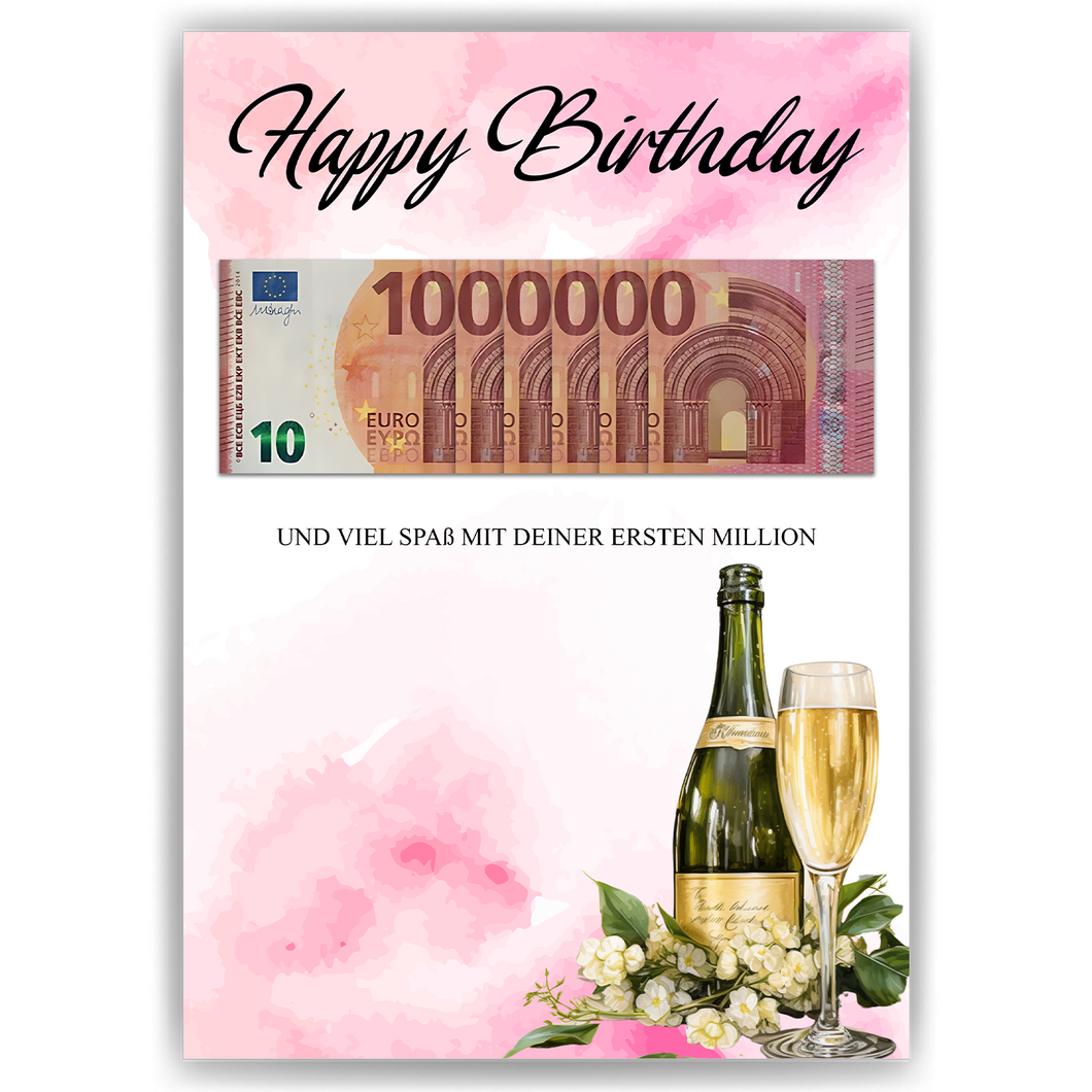 Geldgeschenk Geburtstag Lustiges Geburtstagsgeschenk Mann Frau Witzige Geschenkidee - Deine erste Million
