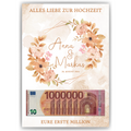 Geldgeschenk Personalisiertes Hochzeitsgeschenk für Brautpaar Hochzeit Geld kreativ verschenken