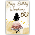 Geldgeschenk zum 60. Geburtstag Personalisiert Frauen Geburtstagsgeschenk Freundin Geld Geschenkidee
